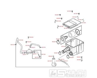 F13 Vzduchový filtr / Airbox - Kymco Maxxer 250