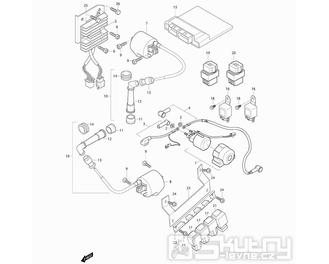 24 Elektro součástky - Hyosung GV 650 Fi