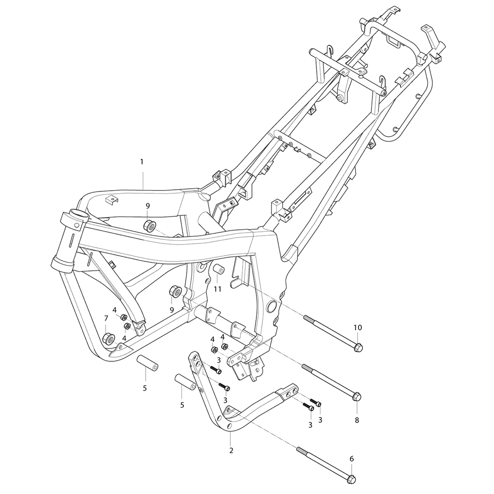 FIG26 Rám - Hyosung GT 250i NE (Naked)