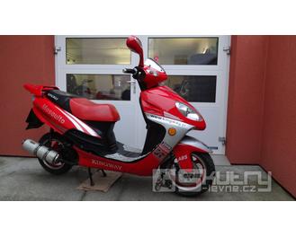 Skútr Kingway Mosquito 50ccm červený - použitý