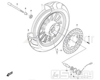 41 Přední kolo - Hyosung ST 700i