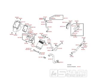 F24 Chladící systém / Vzduchová hadice variátoru - Kymco MXU 250