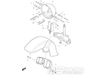 FIG37 Přední blatník / světlomet