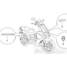 2.38 Samolepky, loga - Gilera Runner 50 SP 2005-2006 (ZAPC46100)