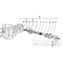 T10 Převodovka, spojka, buben spojky - Gilera Runner 125 VX 4T LC (ZAPM24200)