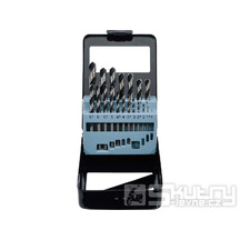 Sada spirálových vrtáků HSS 1–10 mm, 19 kusů