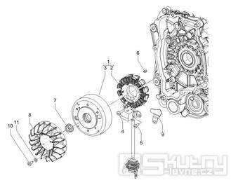 1.21 Magneto dobíjení - Gilera Stalker 50 2T 2005-2006 (ZAPC40100)