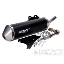 Výfuk Tecnigas 4Scoot TRE pro Vespa Primavera, Sprint, Piaggio Liberty, Zip 50 Euro 4 / Euro 5
