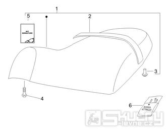 2.39 Sedadlo - Gilera Stalker 50 2T 2005-2006 (ZAPC40100)