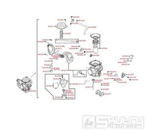 E09 Karburátor - Kymco MXU 500 IRS LOF