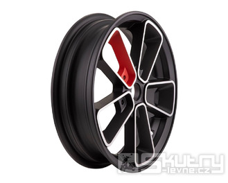 Ráfek SIP Series Pordoi 3,00-12" černý/červený pro Vespa GTS, GTV 125-300ccm