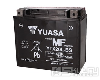Baterie Yuasa YTX20L-BS DRY MF bezúdržbová