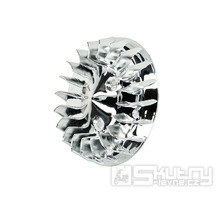 Ventilátor chlazení chromovaný pro Minarelli horizontal, Keeway, CPI, 1E40QMB