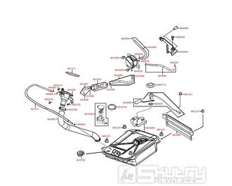 F10 Nádrž a palivový kohout - Kymco Grand Dink 125 E3