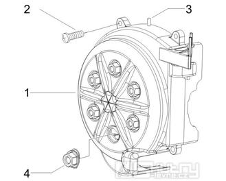 1.23 Kryt magneta dobíjení - Gilera Runner 50 SP 2010-2012 (ZAPC46100, ZAPC46300, ZAPC4610001)