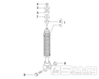 4.10 Zadní tlumič - Gilera Runner 50 PureJet 2005-2006 (ZAPC46200)
