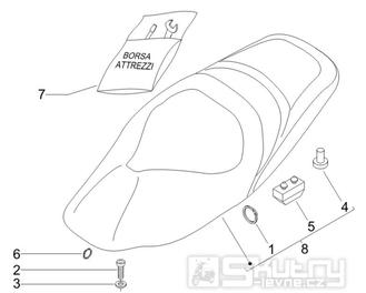 2.39 Sedadlo - Gilera Nexus 500 4T LC 2006-2008 (ZAPM35200)