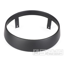 Rámeček světlometu Moto Nostra černý matný pro Vespa GTS, GTV E4