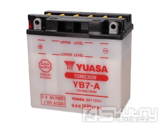 Baterie Yuasa YuMicron YB7-A olověná bez kyselinového balení