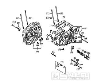 E07 Kliková skříň - Kymco SECTOR 125