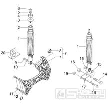 4.10 Zadní tlumič - Gilera Runner 125 "SC" VX 4T 2006-2007 (ZAPM46100)