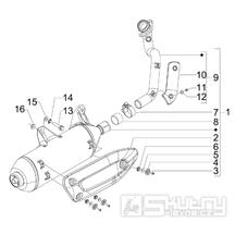 1.42 Výfuk - Gilera Runner 125 ST 4T LC 2008-2012 (ZAPM46301)