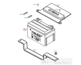 F11 Baterie a pojistky - Kymco Movie XL 125