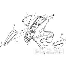 2.26 Přední plast, kapotáž - Gilera Runner 125 VX 4T 2005-2006 (ZAPM46100)