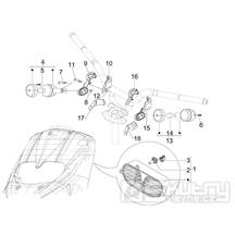 6.03 Přední světlo a blinkry - Gilera Stalker 50 Naked 2008 (UK - ZAPC40102)