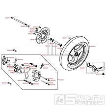 F07 Přední kolo a přední brzda - Kymco Grand Dink 125 SH25DA