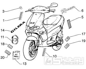 T27 Samolepky, loga - Gilera Runner 125 VX 4T LC (ZAPM24200)