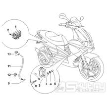 6.06 Regulátor napětí, zapalovací cívka a kabel - Gilera Runner 50 SP 2005-2006 (ZAPC46100)