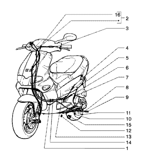 T45 Náhon tachometru - Gilera Runner 125 FX DT 2T LC (ZAPM0700...)