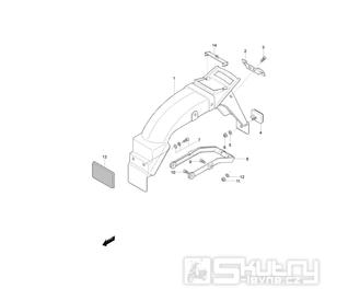 45 Zadní blatník - Hyosung GF 125 Speed
