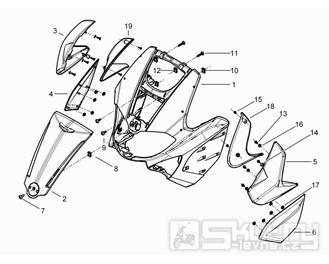2.26 Přední plast, kapotáž - Gilera Runner 200 ST 4T LC 2008-2011 (ZAPM46401)