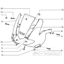 T25 Přední kapotáž - Gilera Runner 50 do roku 1999 (ZAPC14000)