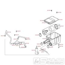 F13 Vzduchový filtr / Airbox - Kymco KXR 250 Sport