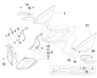 6.03 Přední světlo a blinkry - Gilera Nexus 300ie 4T LC 2009-2011 (ZAPM35600)