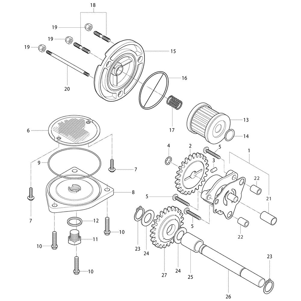 FIG13 Olejové čepadlo / Filtr - Hyosung GT 250i NE (Naked)