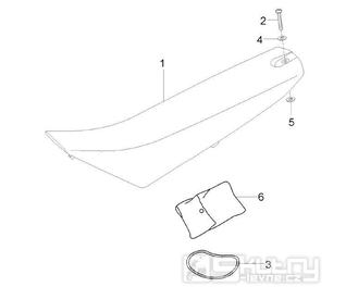Sedadlo - Malaguti XTM 50 Enduro 2006