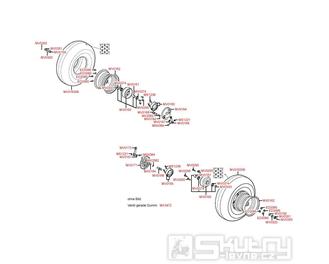 F07 Přední kola s brzdou - Kymco MXer 150