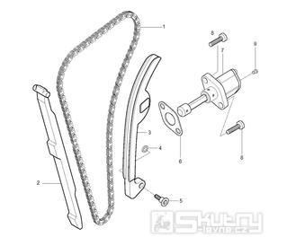 09 Rozvodový řetěz - Hyosung GV 125 Aquila
