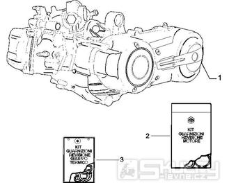 1.02 Motor - Gilera Fuoco 500ccm E3 2007-2013 (ZAPM61100...)