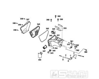 F15 Airbox / Vzduchový filtr - Kymco STRYKER 125 [AF25AA / AB]