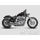 Výfuk Akrapovič Open Line, chrom - Harley Davidson Sportster XL 1200C