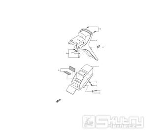 46 Zadní blatník - Hyosung GA 125 Cruise II