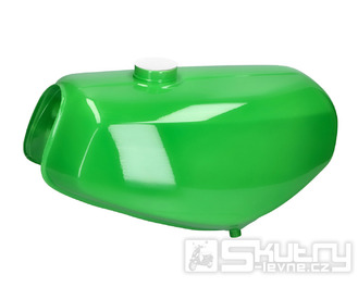 Palivová nádrž „banán“ šťavnatě zelená (RAL 6018) pro Simson S50, S51, S70