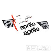 Sada samolepek přední kapotáže pro APRILIA SR GT 125 Sport stříbrná