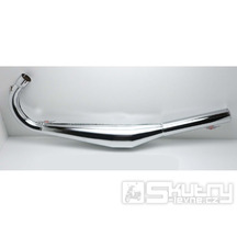 Závodní výfuk chromový 36mm, 820mm pro Zündapp CS, C 50 Sport, GTS, KS