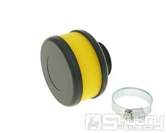 Vzduchový filtr Flat Foam 28/35mm - rovný, žlutý